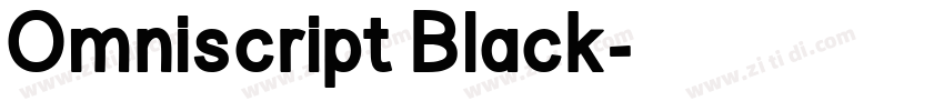 Omniscript Black字体转换 Omniscript Black字体转换